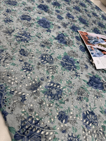 LINEN 3pc Full Embroidered