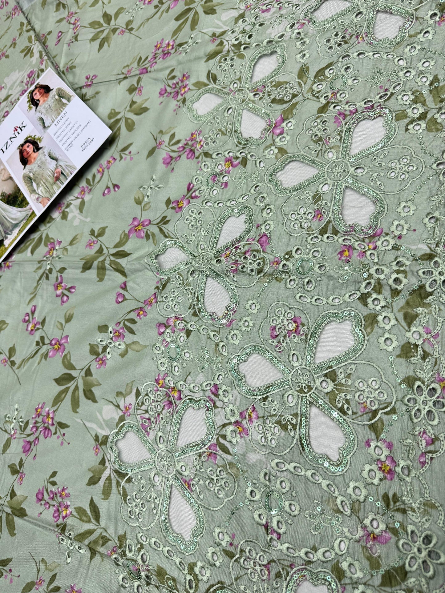 LINEN 3pc Full Embroidered