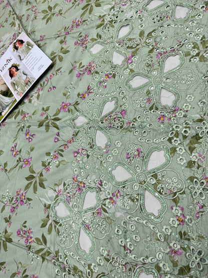 LINEN 3pc Full Embroidered