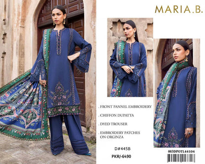 LAWN Digital Print 3pc With Patches