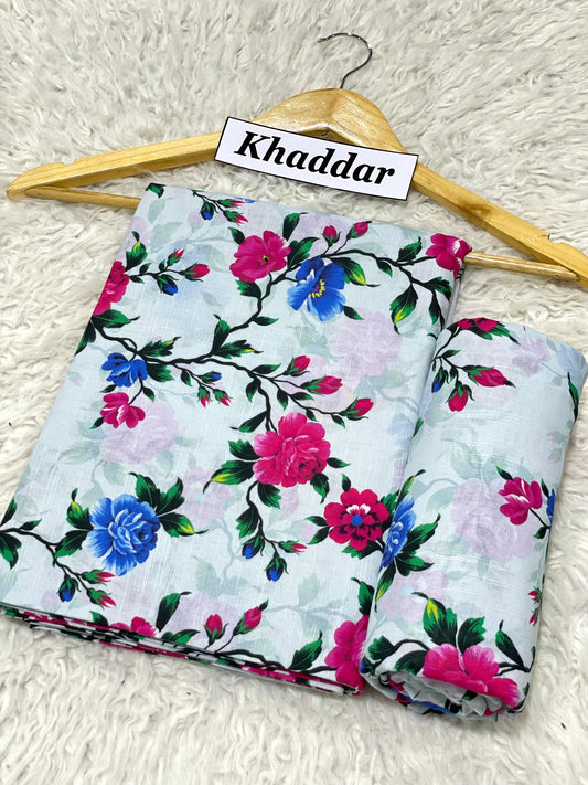 KHADDAR All Over Digital Print 2pc