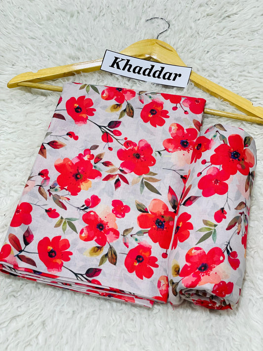 KHADDAR All Over Digital Print 2pc