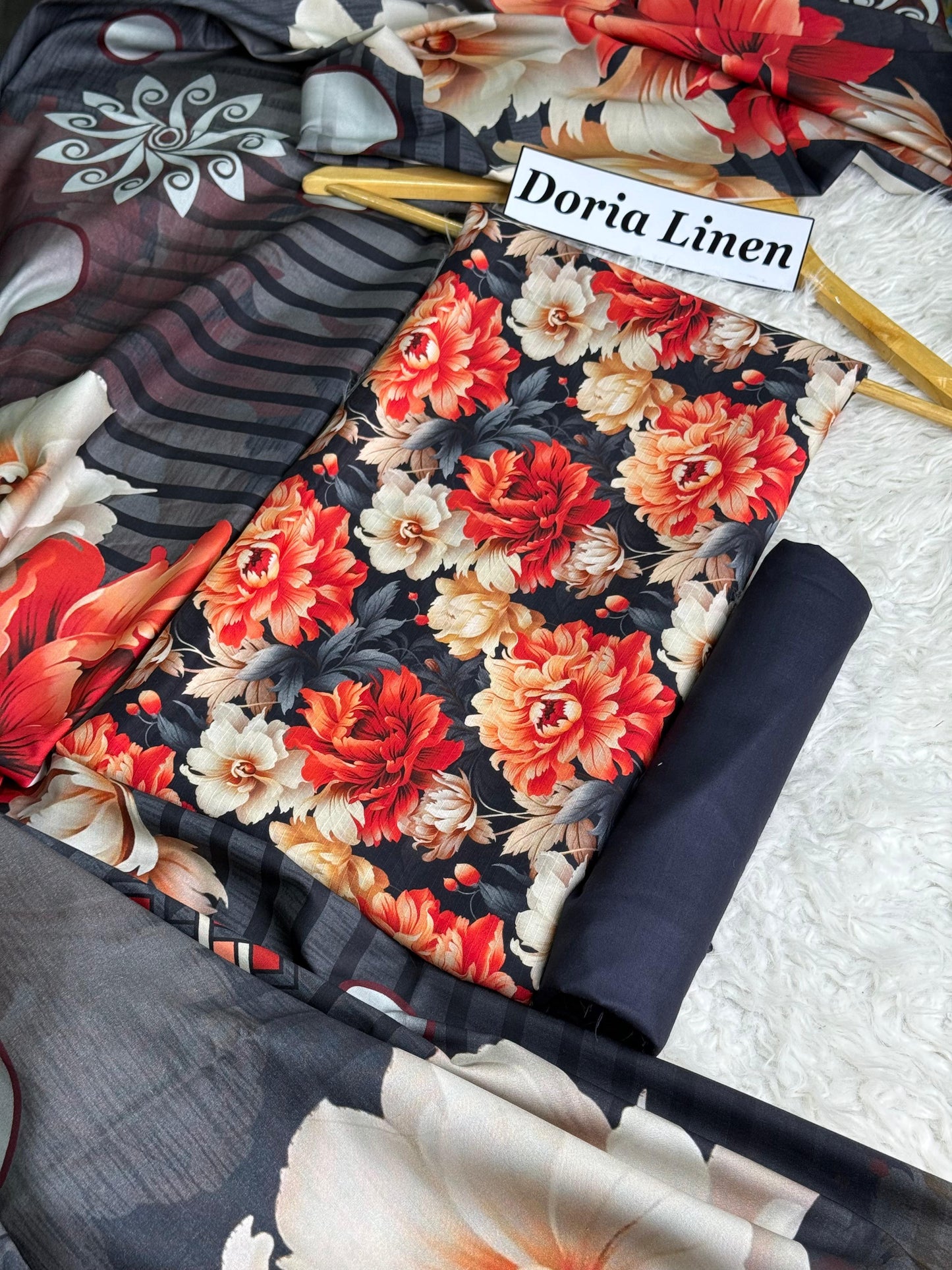 ALKARAM DORIA LINEN Digital Print 3pc 2025