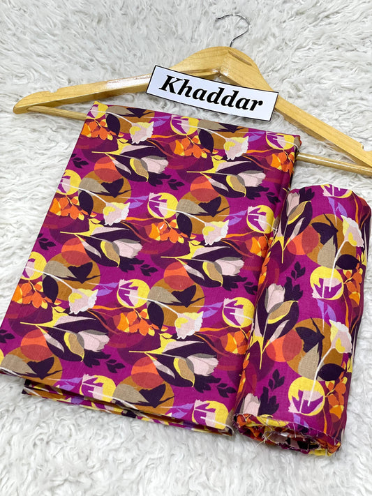 KHADDAR All Over Digital Print 2pc