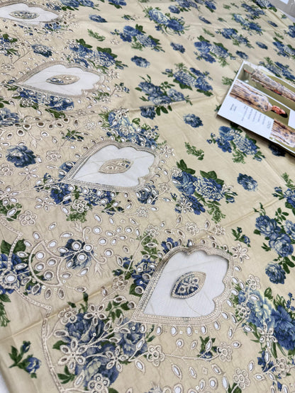 LINEN 3pc Full Embroidered