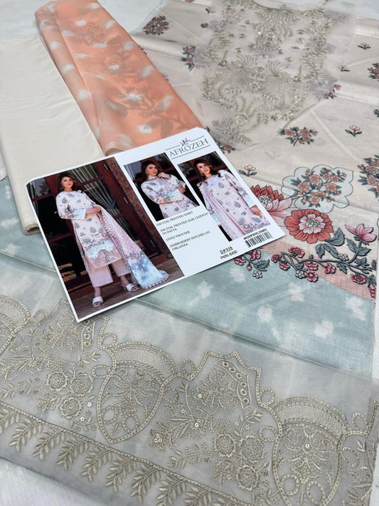 LAWN Digital Print 3pc With Patches