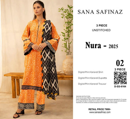 Sana Safinaz  KARANDI Digital Print 3pc 
.