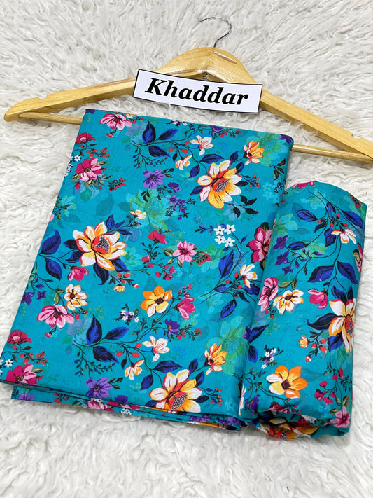 KHADDAR All Over Digital Print 2pc