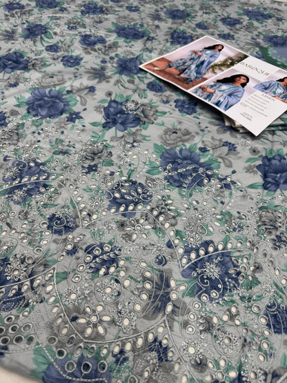 LINEN 3pc Full Embroidered